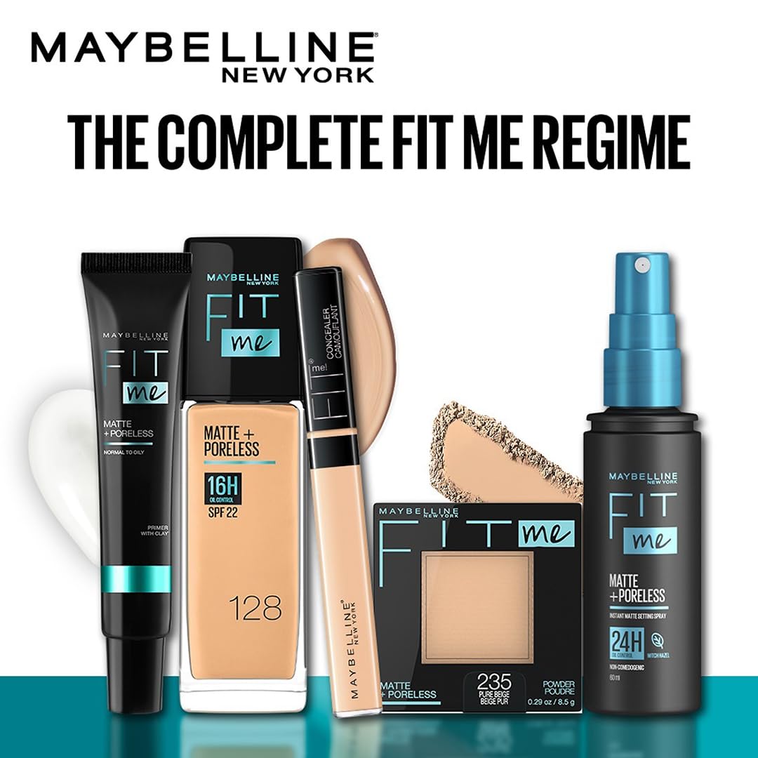 Maybelline Fit Me Matte + Poreless Pressed Face Powder Makeup & Setting Powder, Classic Ivory, 1 Count