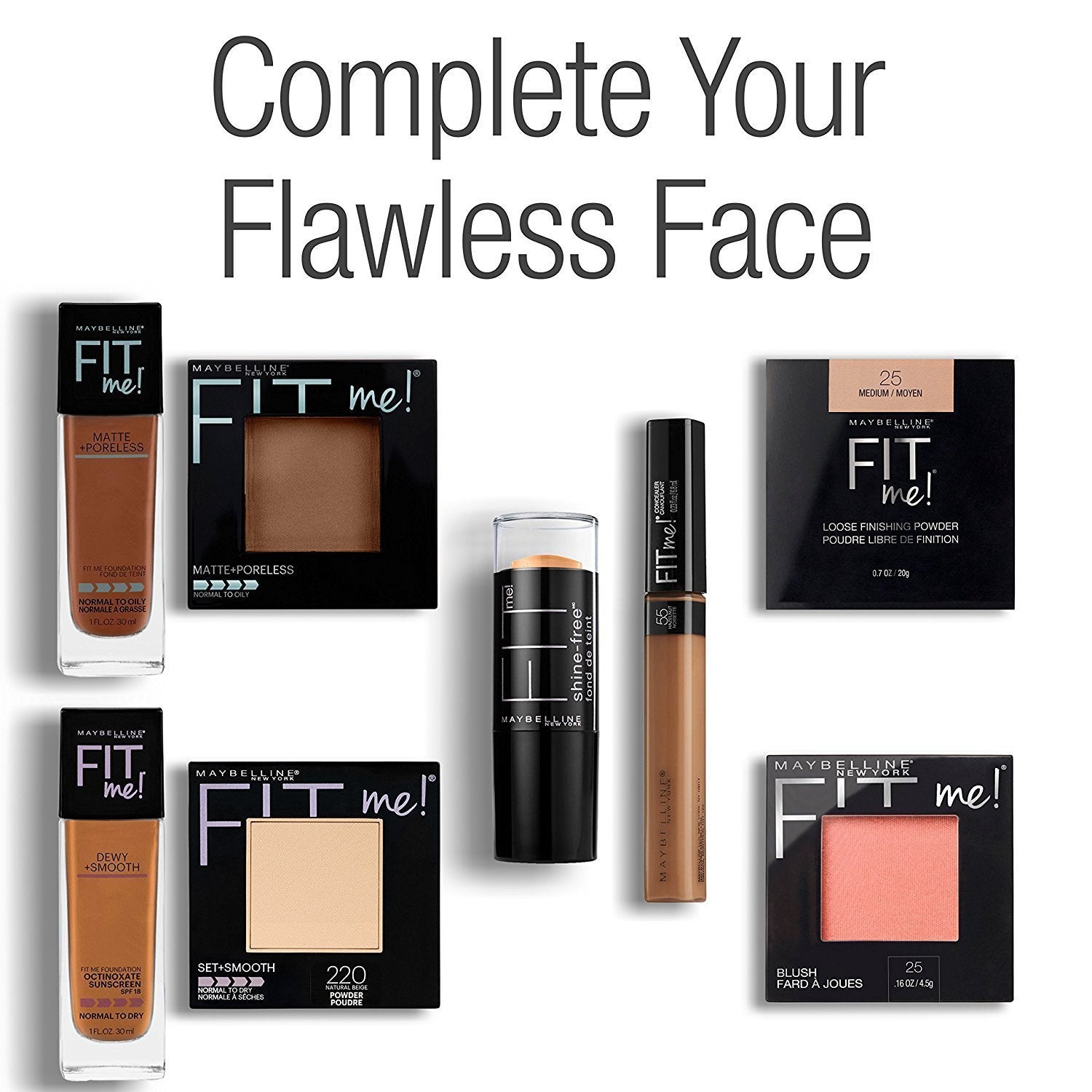 Maybelline Fit Me Matte + Poreless Pressed Face Powder Makeup & Setting Powder, Classic Ivory, 1 Count